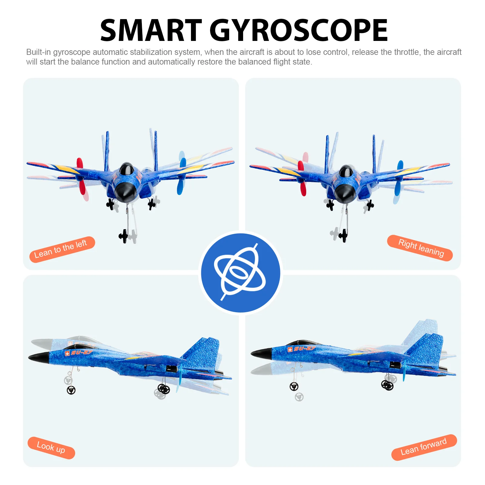 EPP Foam Remote Control Glider Plane with LED Lights for Outdoor Fun