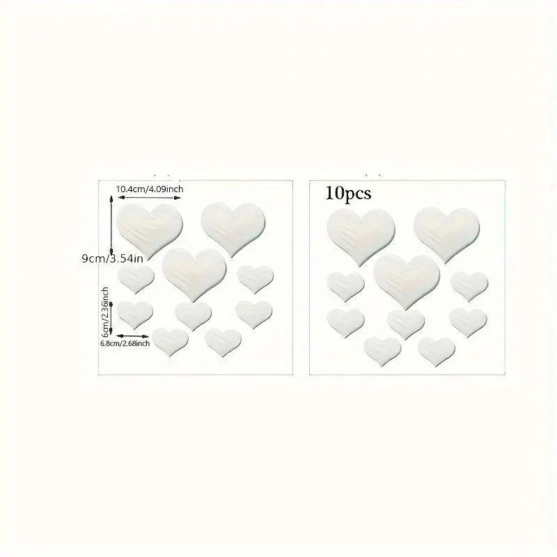3D Love Hearts Wall Sticker 2