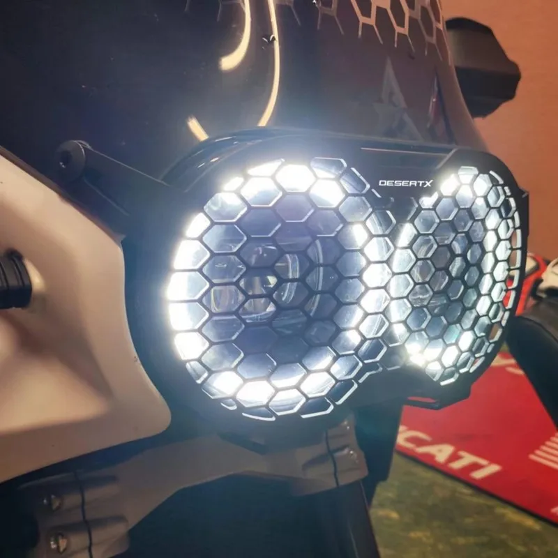 Accessori Moto Protezione Faro Griglia Copertura Luce Protezione Protettiva Per Ducati Desert-X Desertx Desert X 2022 2023