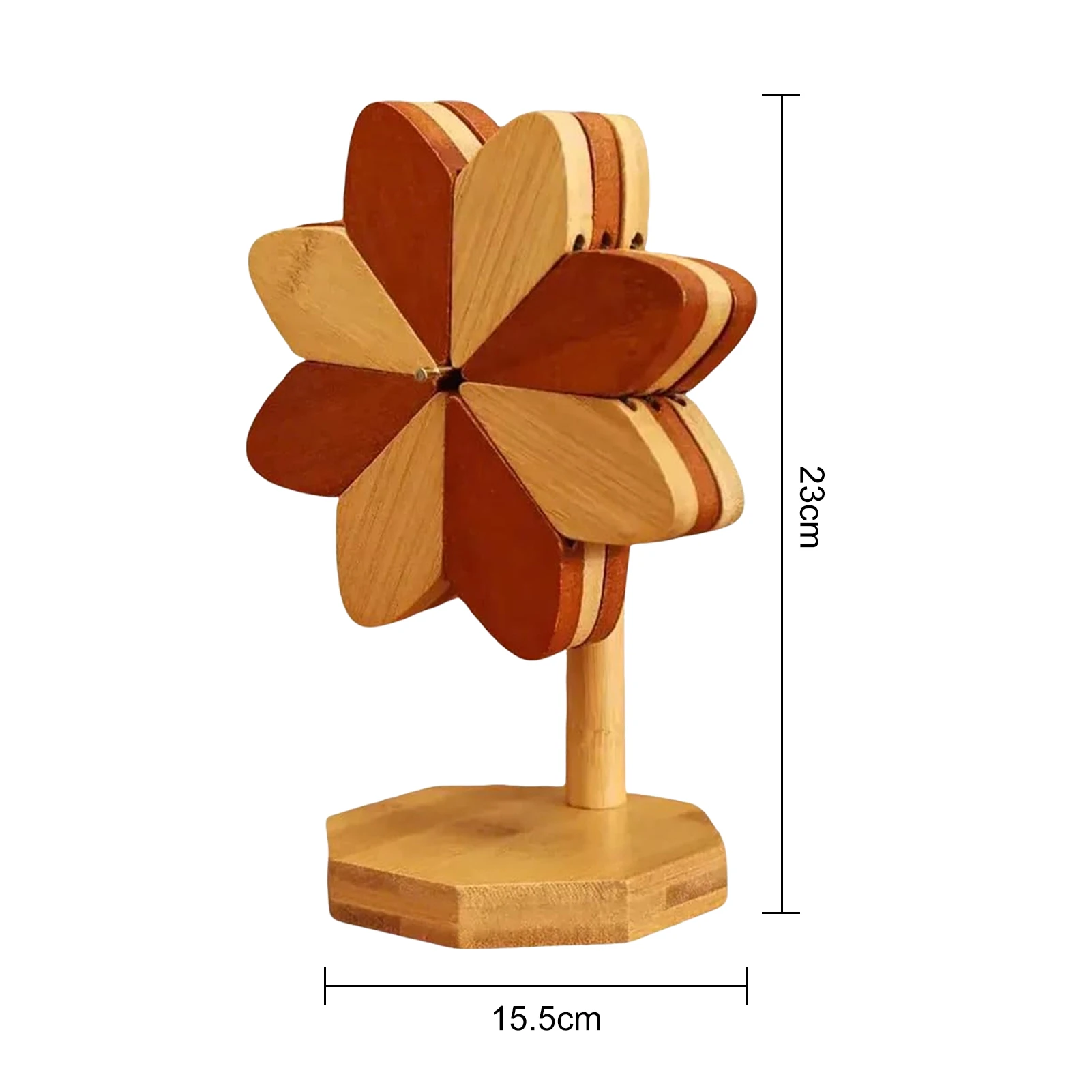 12 Pcs Foldable Wooden Trivet Set - 3 Sizes Tree Shape Hot Pads