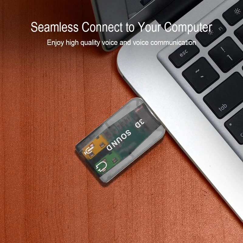 USB Sound Card External Mini Sound Card USB 3.5mm Interface Stereo Audio Adapter for Win 7 8 Android Speaker Laptop Headset