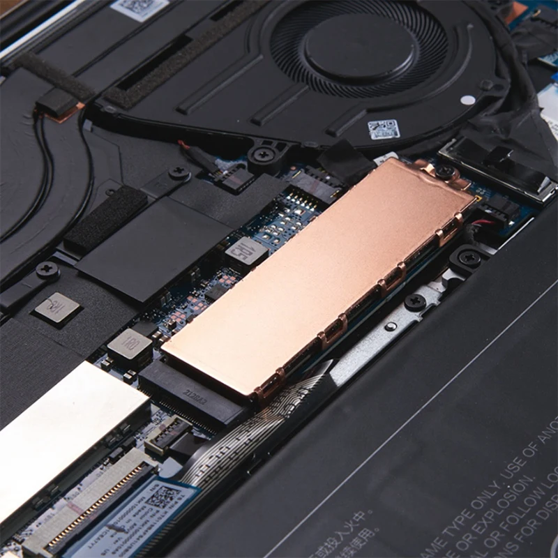 Copper M.2 SSD Heat Sink Radiator Silicone Thermal Pad M.2 SSD Hard Disk Cooling Heatsink for M2 2280 Easy Install