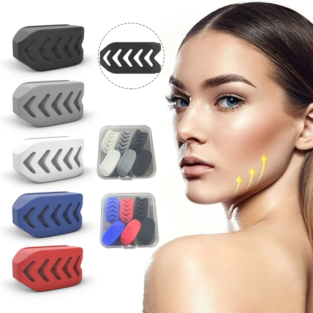 Silicone Jaw Line Exerciser Jawline Chew Ball Fitness Facial Toner Face And Neck Muscle Trainer Chin Cheek Exercise Jawliner jaw exerciser chin line exerciser