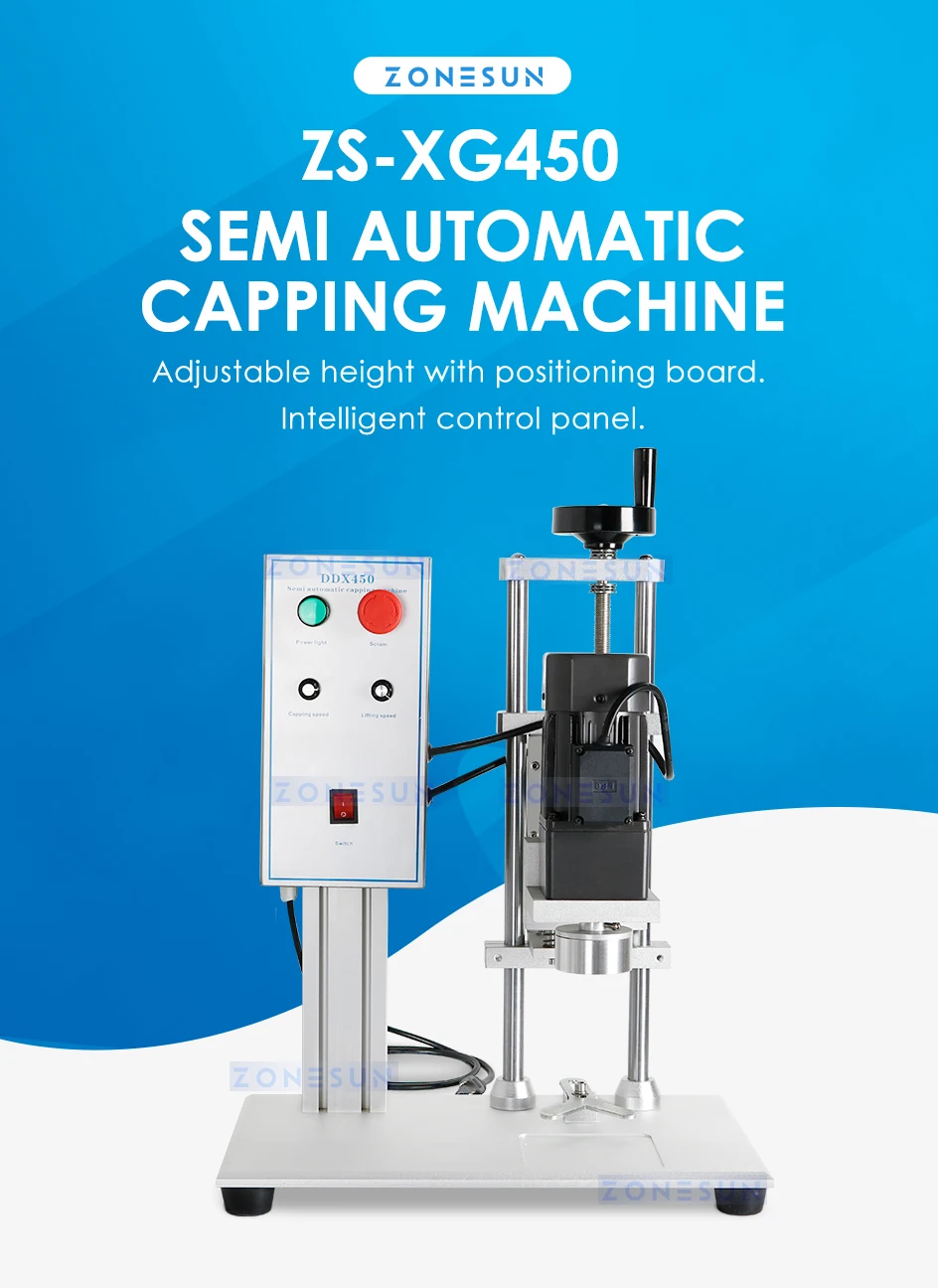 ZONESUN ZS-XG450 Custom Semi-automatic Capping Machine