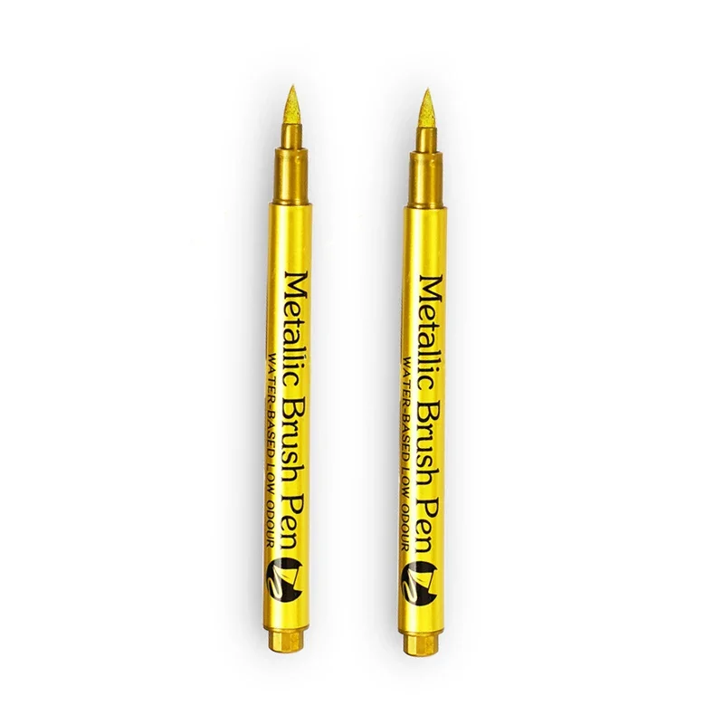2Pcs Brush Gold