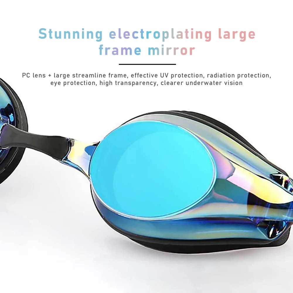 Swim Goggles Men Women Adult Anti Fog No Leaking UV Protection Polarized