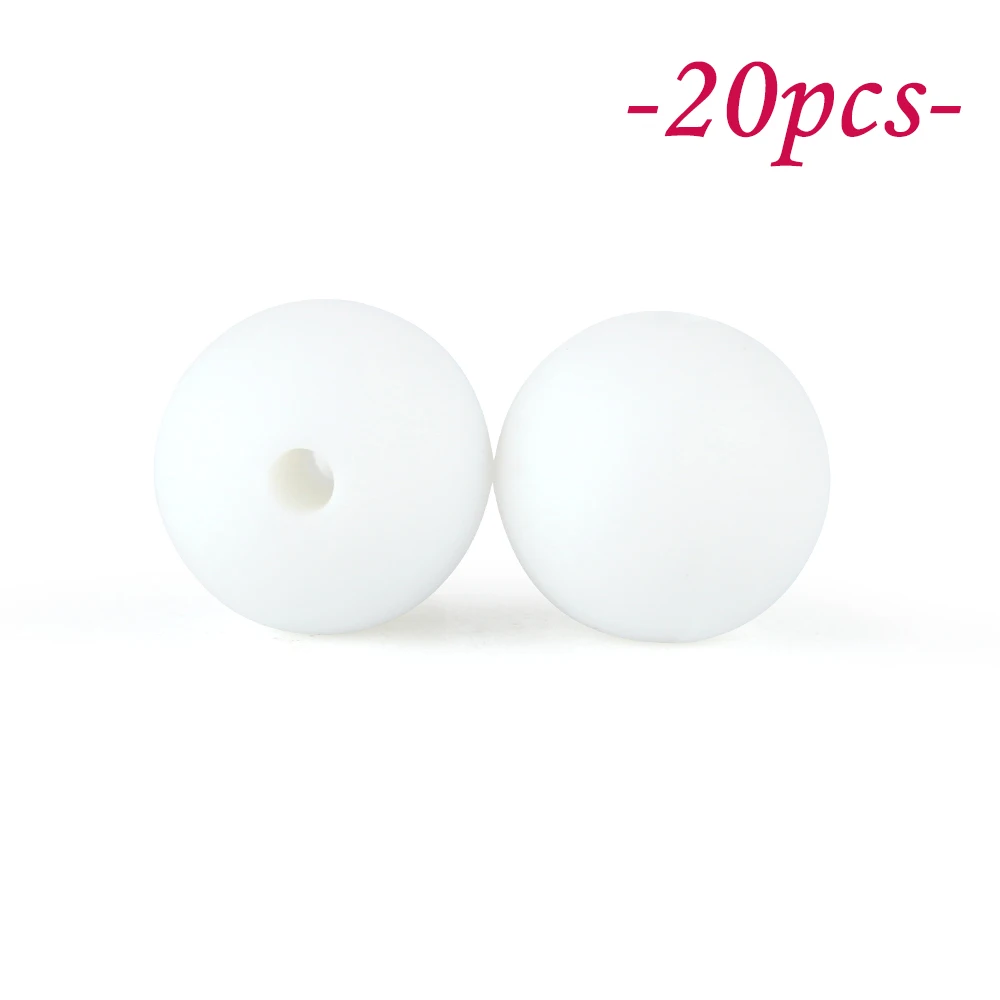 Vibrant Silicone Beads Set for DIY Jewelry & Crafting – 20-Piece Collection