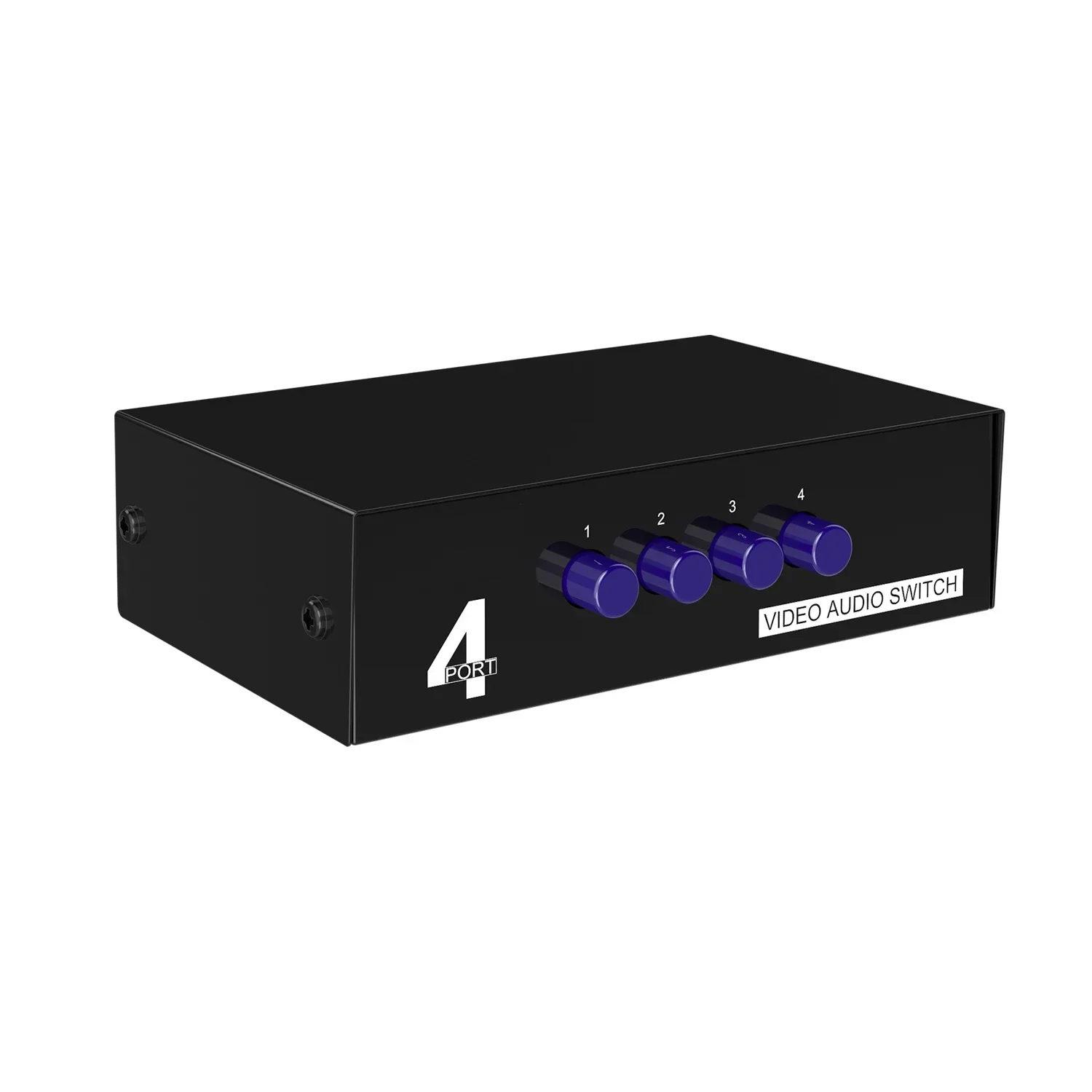 4x1 AV 스위치 4입력 1출력 4포트 AV 케이블 오디오 비디오 스위처 2x1 2입력 1출력 AV 스위처 컨버터 (PS2, Wii, VCR, DVD 플레이어, TV용)