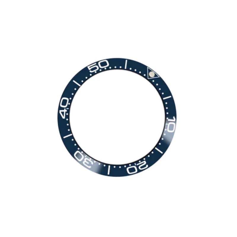 MOD New 38MM Ceramic Blue Ring Mouth Bezel Insert Fit For Omega Watch Seahorse Series Watch