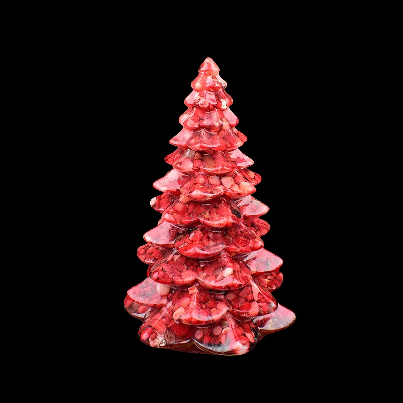 1PC Natural Crystal Stone Gravel Resin Christmas Tree Handmade Lucky Tree Home Decoration Gift 12 Sc46253264fff44eba24446b1cca00580b