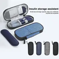 Sac réfrigérant portable, pochette isotherme, protection pour insuline, boîte de voyage imperméable pour insuline, boîte réfrigérante grande capacité 2