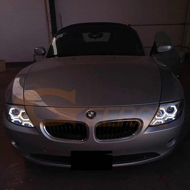 For BMW Z4 E85 E86 Ultra Bright Day Light Cotton Hex LED Angel