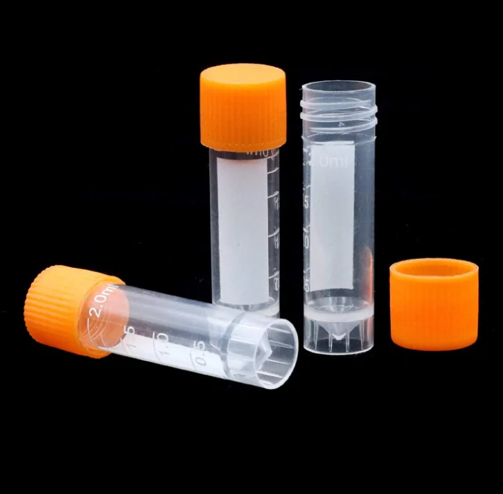 1/1/1/2/5/10ml PlasticTransparent zamrażarka tube butelka próbka probówka Mini butelki fiolki przechowywanie z plastikowym Droppe