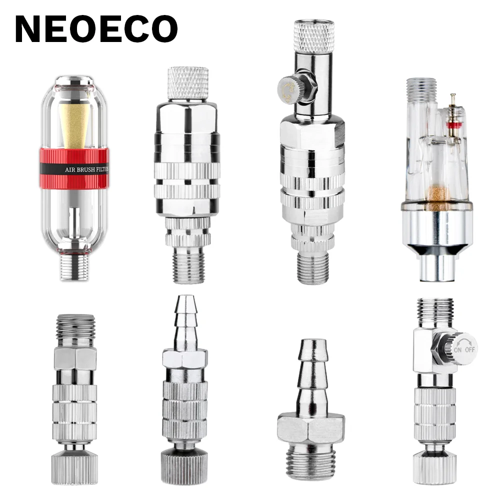 1/8" Air Filter Valve Airbrush Regulator Quick Realse Airbrush Moisture