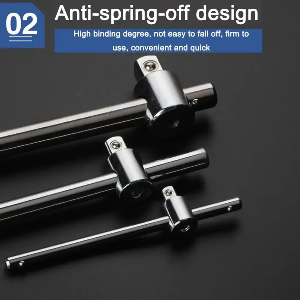 1 Stück 1/4 "3/4" 3/8 "Antriebs steckschlüssel Verlängerung Schiebe-T-Bar Gleit stangen hülse Autore parat ur werkzeuge verlängerte Gleit stange – Detail 6