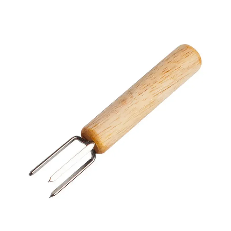 Corn fork corn roast needle moi bar extender 304 stainless steel bbq corn plug barbecue tool barbecue fork