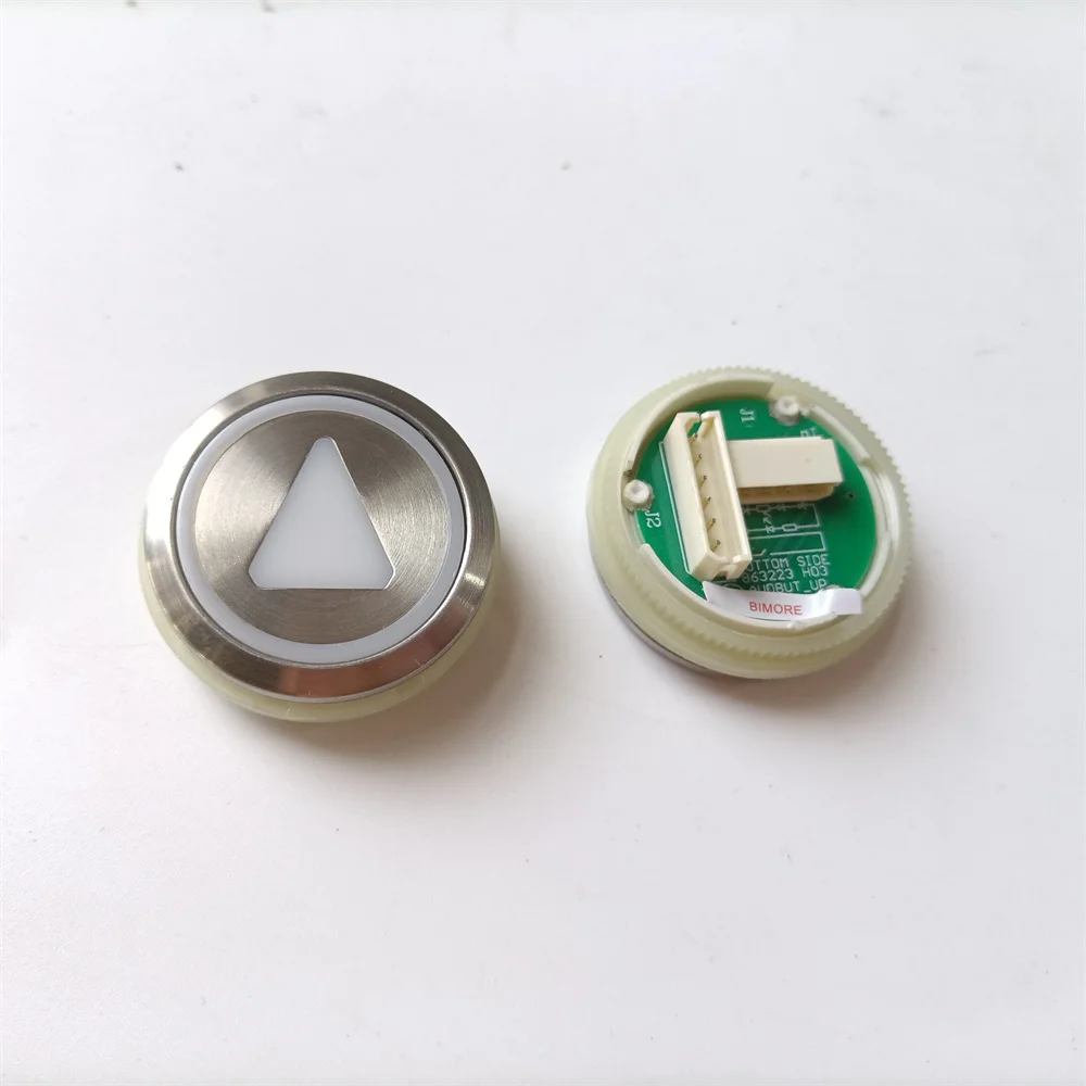 KM863233H03 Elevator COP LOP Switch Push Button 863233H03 863233 H03 Use for Kone Lift Spare Parts WO Braille White Light