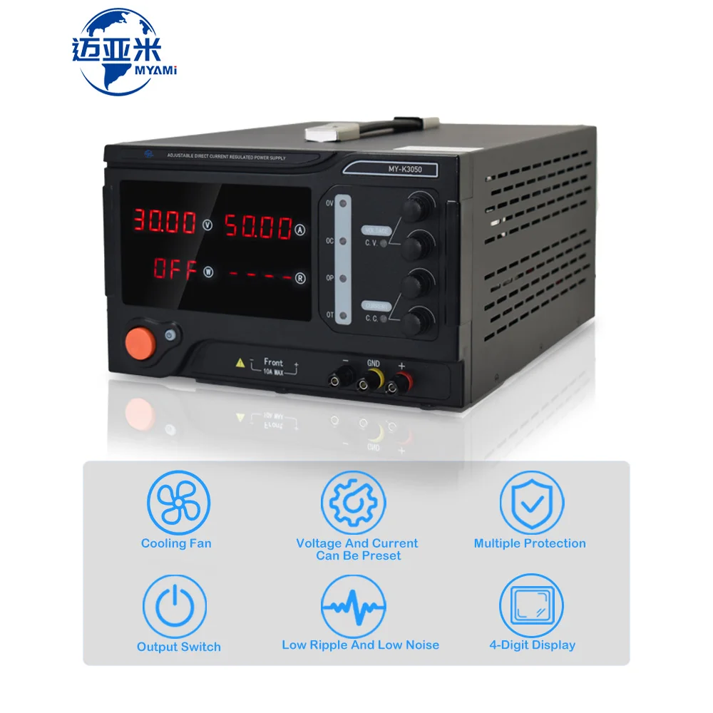 Labor einstellbar 30V 32V 50a 10mV 10ma DC Schalter stabilisierte Strom versorgung – Detail 1