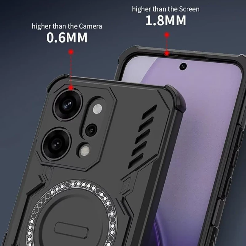 Advanced Heat Dissipation Magnetic Wireless Charging Case with Lens Protection