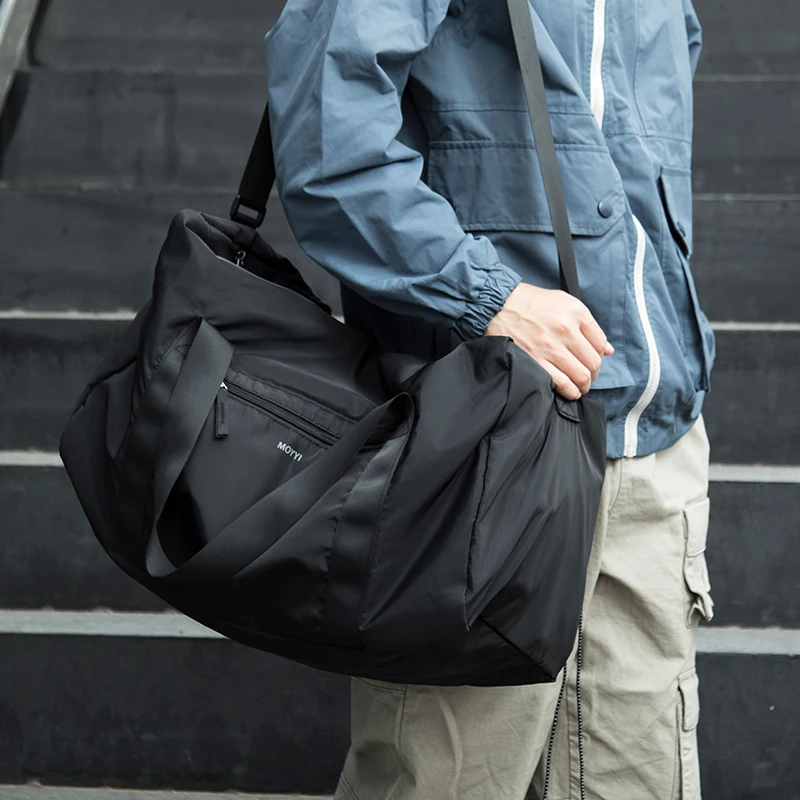 Oxford Foldable Travel Duffel Bag 37L Waterproof Sports Tote Gym Shoulder Weekender Overnight Bags Large Capacity Men
