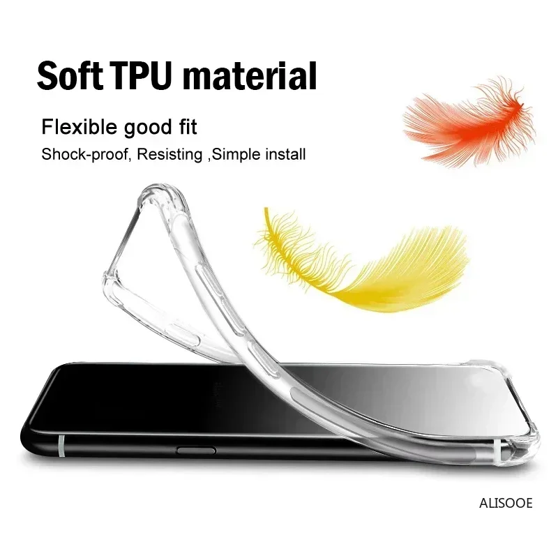 Ultra Thin HD Clear Soft Shockproof Transparent Phone Case Cover