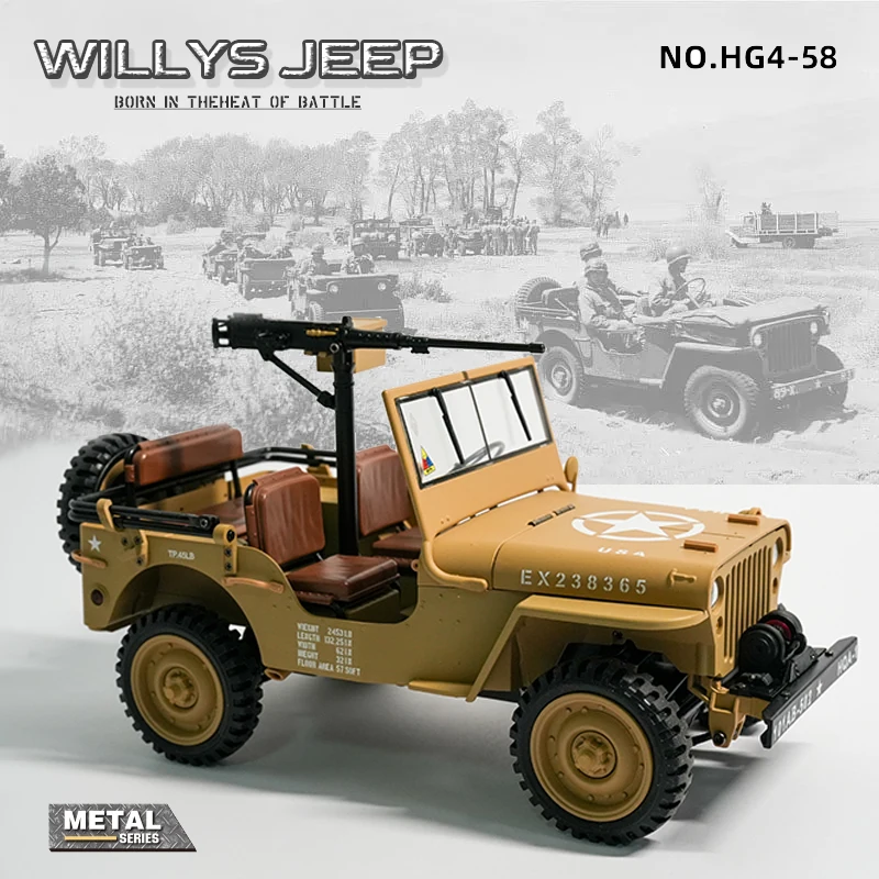 Coolbank RC Car 1/14 1941-1945 Willys Jeep MB 2.4G 4WD RTR Crawler