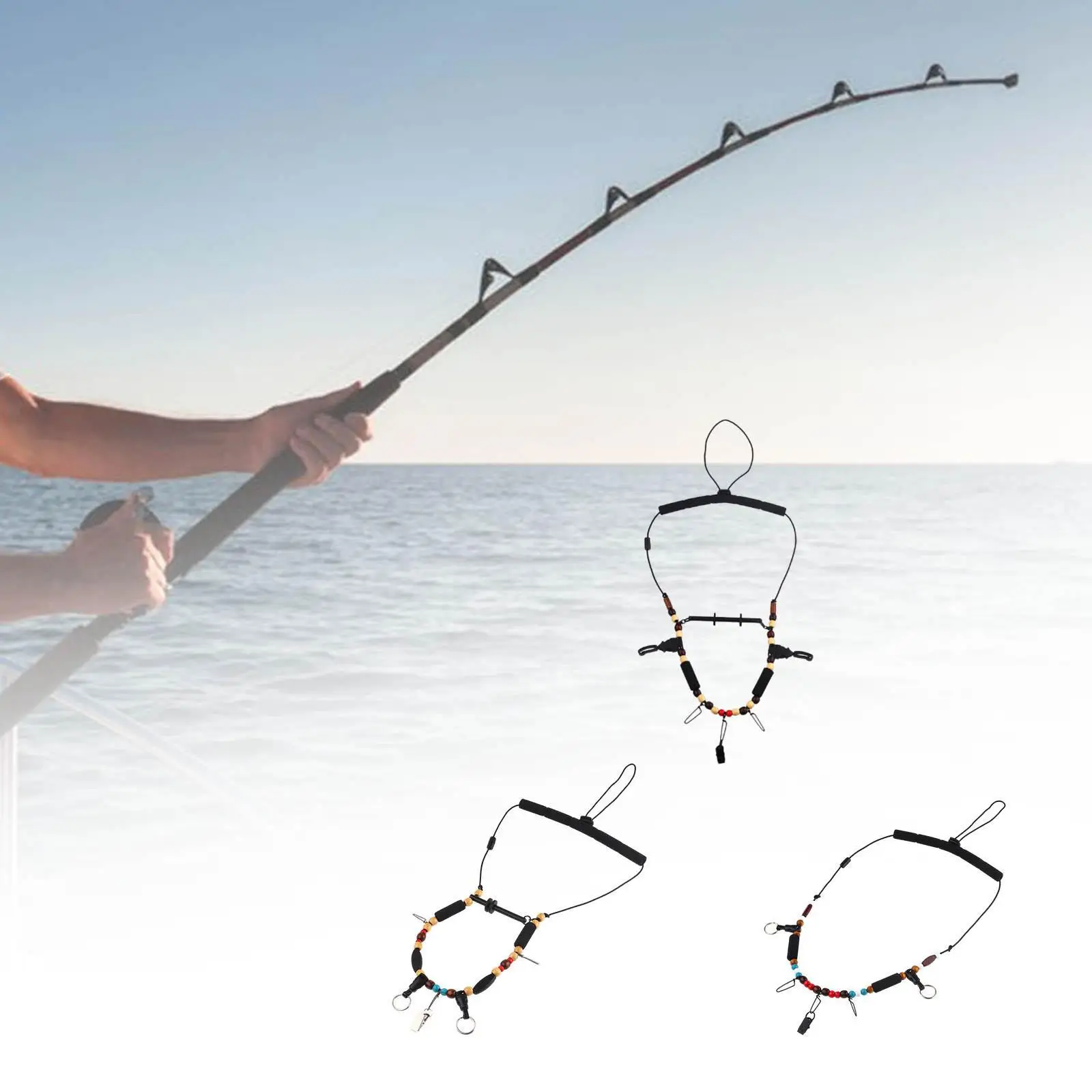Fly Fishing Lanyard Necklace Organizer Hanging Necklace Adjustable Fishing Accessories Fly Fishing Necklace Tool Portable