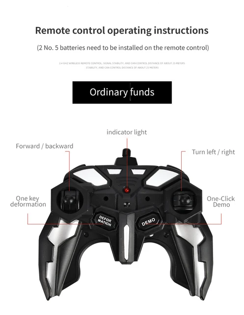 4WD 1:16 Stunt RC Voiture Avec Lumière LED Geste Induction Déformation –  RCDrone