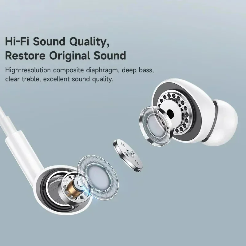 Original Earphones For Apple iPhone 14 Pro Max Lightning Headphones 13 12 11 Mini X XS XR SE 6 7 8 Plus Wired In-Ear Call Earbud 3