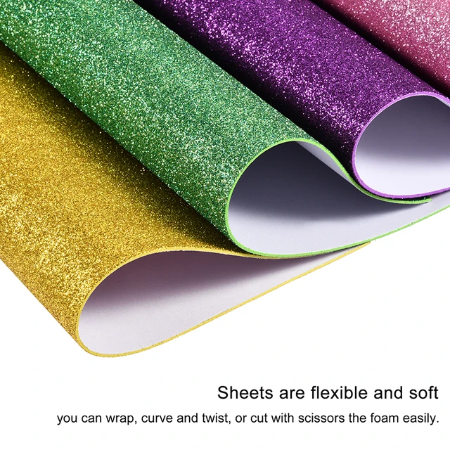 7.8x11.8 Inch Colorful Glitter EVA Foam Sheets 2mm Thickness for DIY Crafts  Handmade Scrapbook Material Wdding Party Decorations - AliExpress