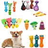Squeaky Dog Rubber Toys Bite Resistant Dog Latex Chew Toy Animal Shape Puppy Sound Toy Pet Supplies For Small Medium Large Dog 1
