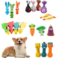 Squeaky Dog Rubber Toys Bite Resistant Dog Latex Chew Toy Animal Shape Puppy Sound Toy Pet Supplies For Small Medium Large Dog 1