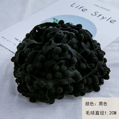 Vibrant Mini Pom Pom Lace Trim for Creative DIY Projects