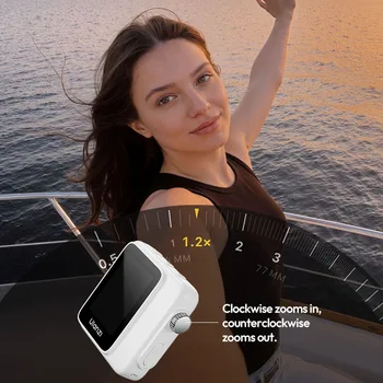 Ulanzi VM02 Wireless Magnetic Selfie Monitor Screen Travel Livestreaming Vlog Shots for iphone 17 16 15 for Android Smartphone