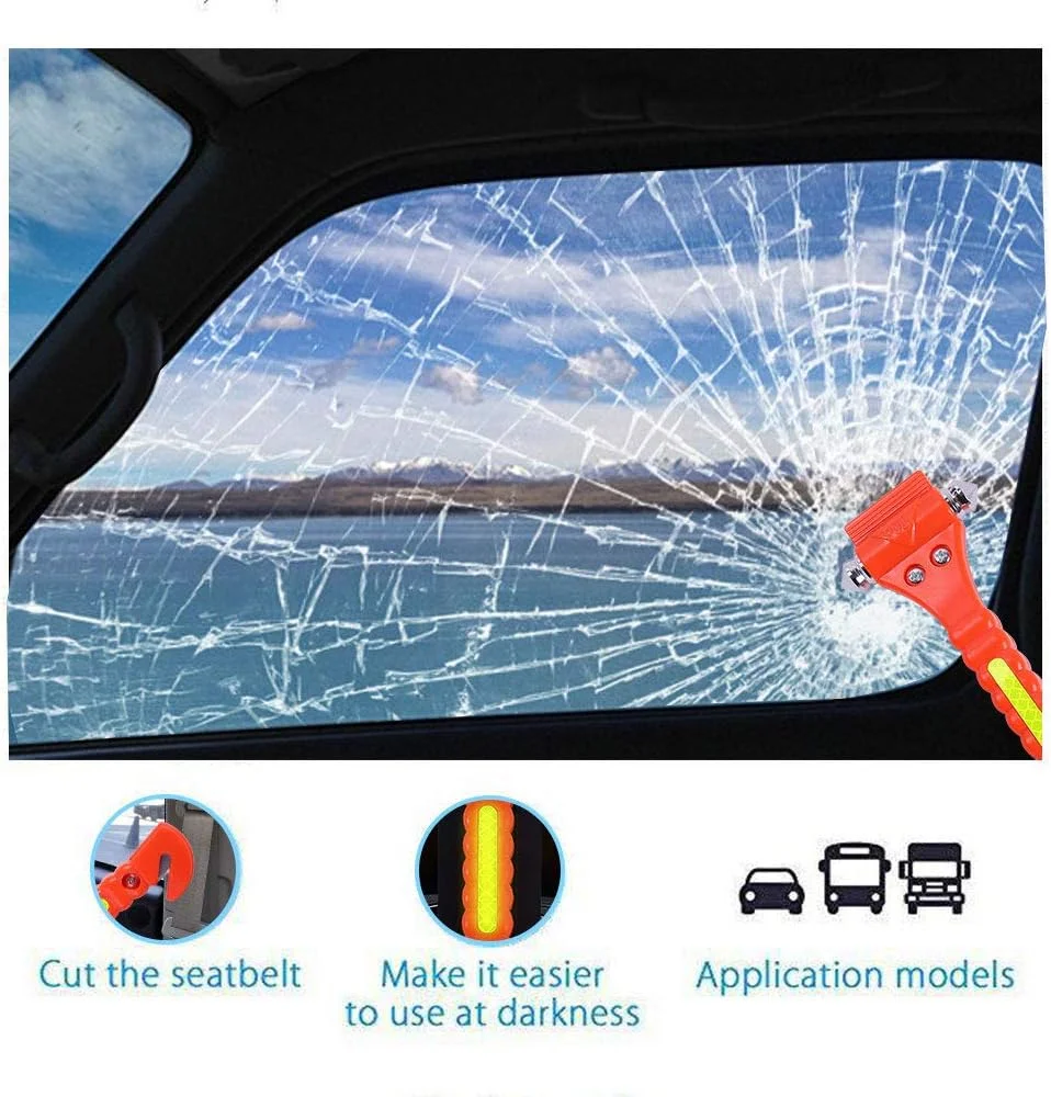 Multifunctional Car Emergency Window Breaker Hammer Tool