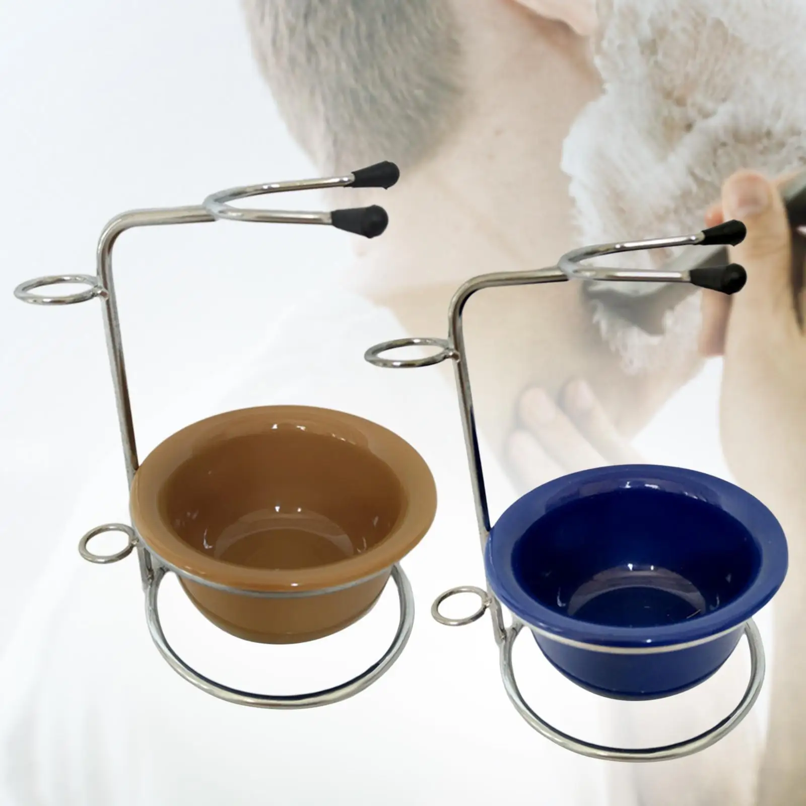 Shaving Bowl Set Male Facial Cleaning Tools for Travel Salon Barber Shop