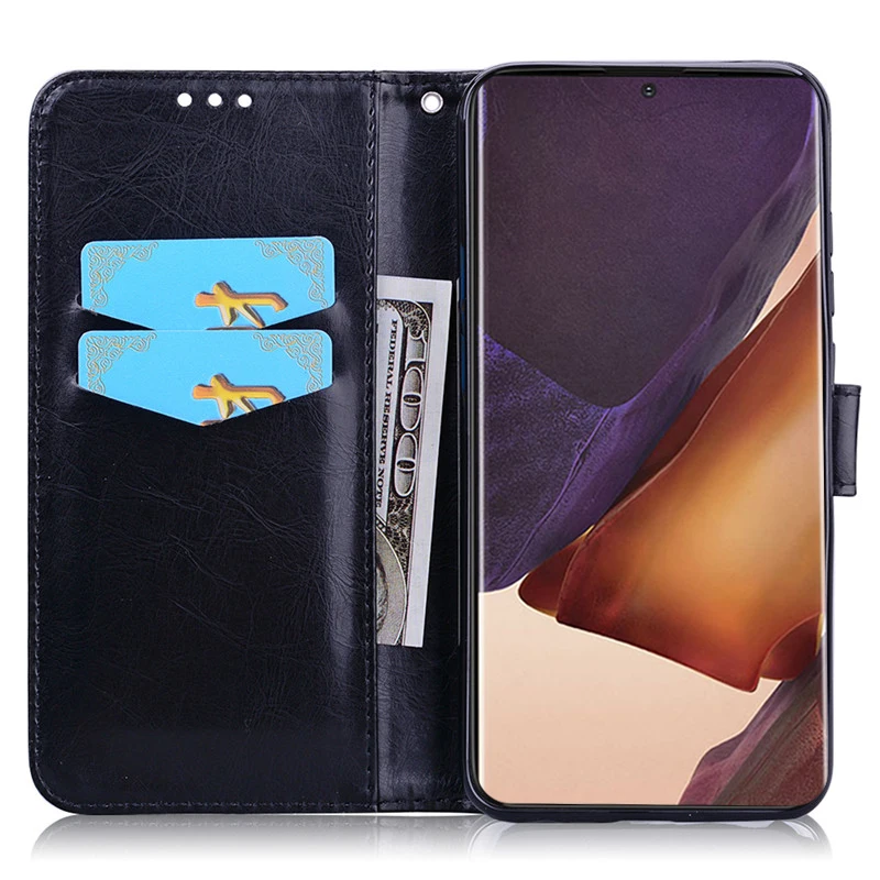 For Samsung Galaxy Note 20 Ultra Case Leather Flip Wallet Case on For Samsung Note 20 Case Note20 Ultra Flip Stand Phone Cover 3