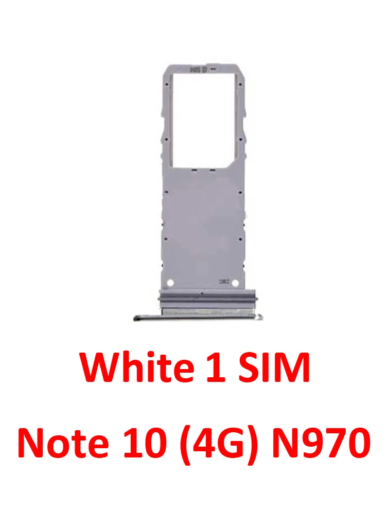 Black SIM Card Tray Slot Holder for Samsung Galaxy Note 10 Series