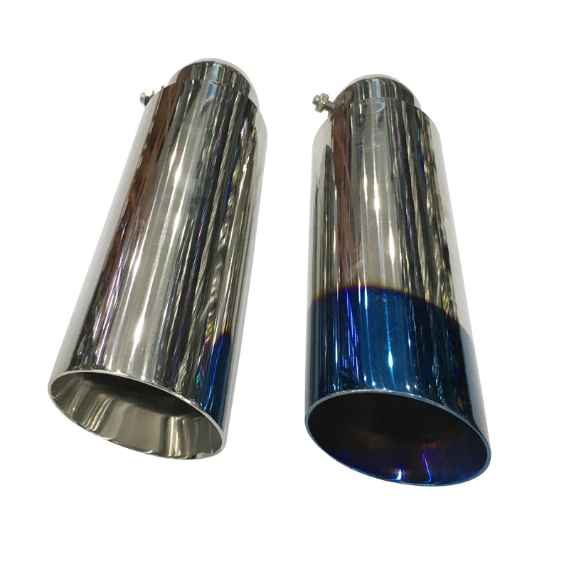 60MM Car Exhaust Muffler Pipe Reducer Silencer Resonator Stainless