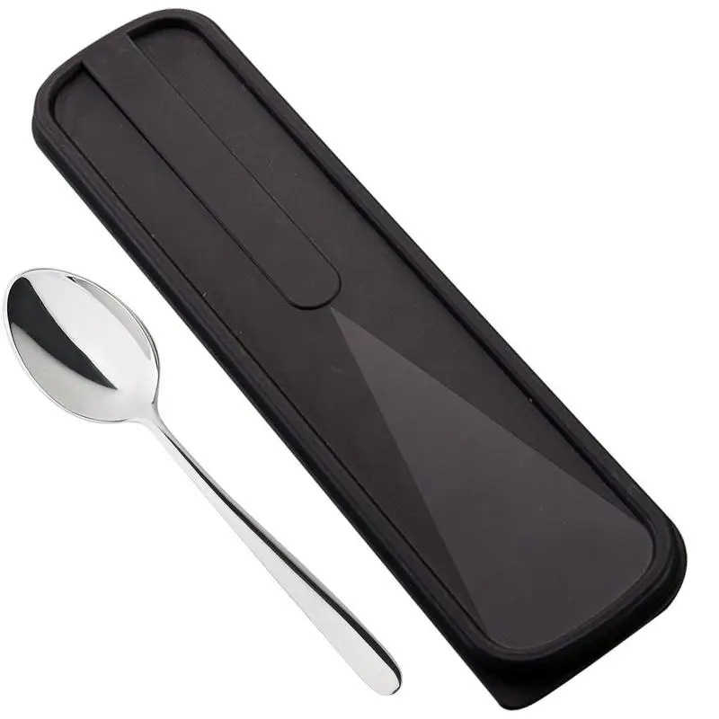 Tableware Box Portable Flip Cover Type Cutlery Case Spoon Fork Chopsticks Box Kitchen Students Household Utensils Dinnerware 3