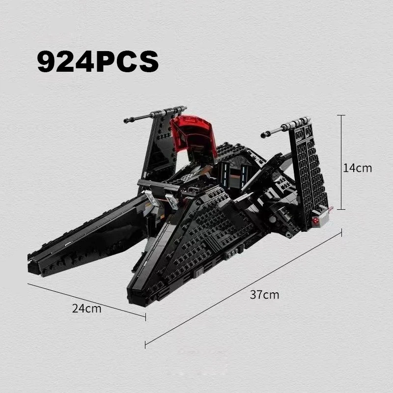989PCS 새로운 우주선 별 전투기 Inquisitor 수송 낫 빌딩 블록 75336 아이 소년 성인을위한 벽돌 장난감 선물을 조립