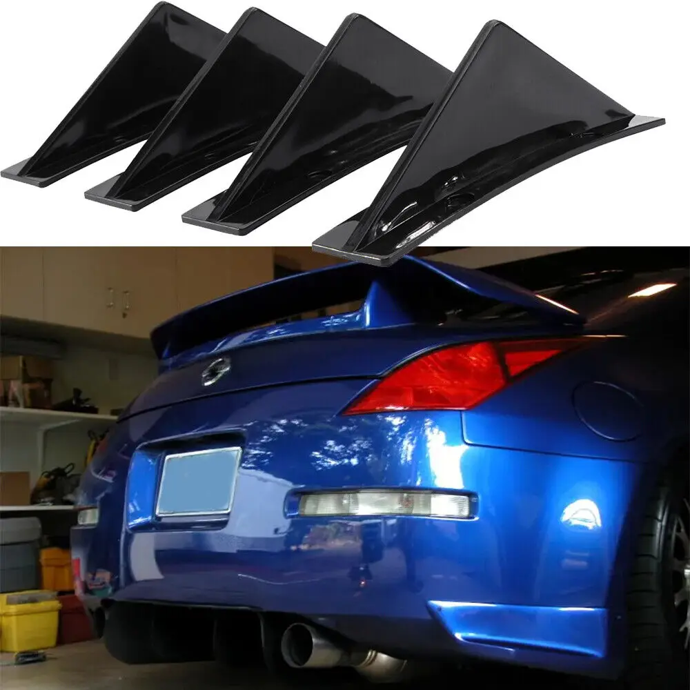 Laicy Per Nissan 350Z 370Z Altima 09-22 Paraurti Posteriore Diffusore A Labbro Defuzer Pinne Di Squalo Spoiler Curvo Ala Di Labbro Pinne Di Squalo Spl