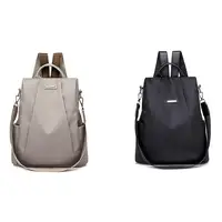 New Women's Multifunction Backpack Casual Solid Color School Bag  For Girls Fashion Detachable Strap Travel Shoulder Bag - Image 2