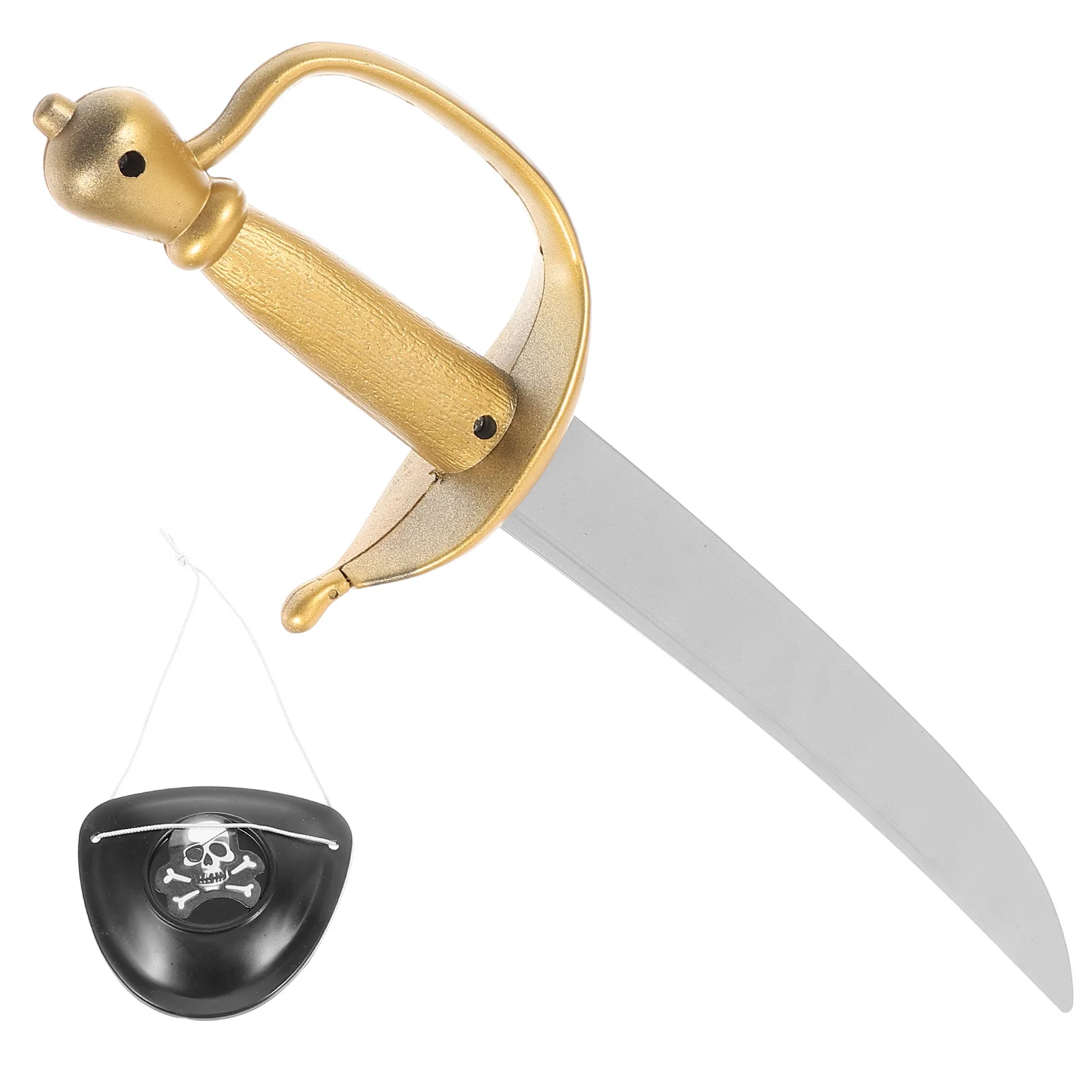 Anime Cosplay Props Plastic Pirate Swords Eye Patch Anime Plastic Props Knight Pirate Halloween Costume Party Supplies