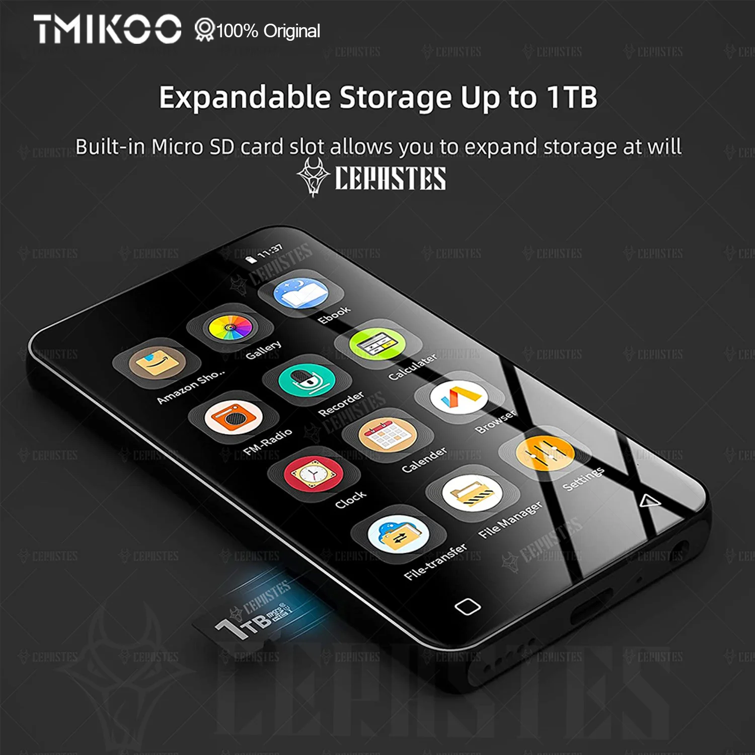 4" Touch Screen Android MP4 MP3 Player with Bluetooth and WiFi,Music Player with Spotify,Pandora,Deezer,MP5 Digital Audio
