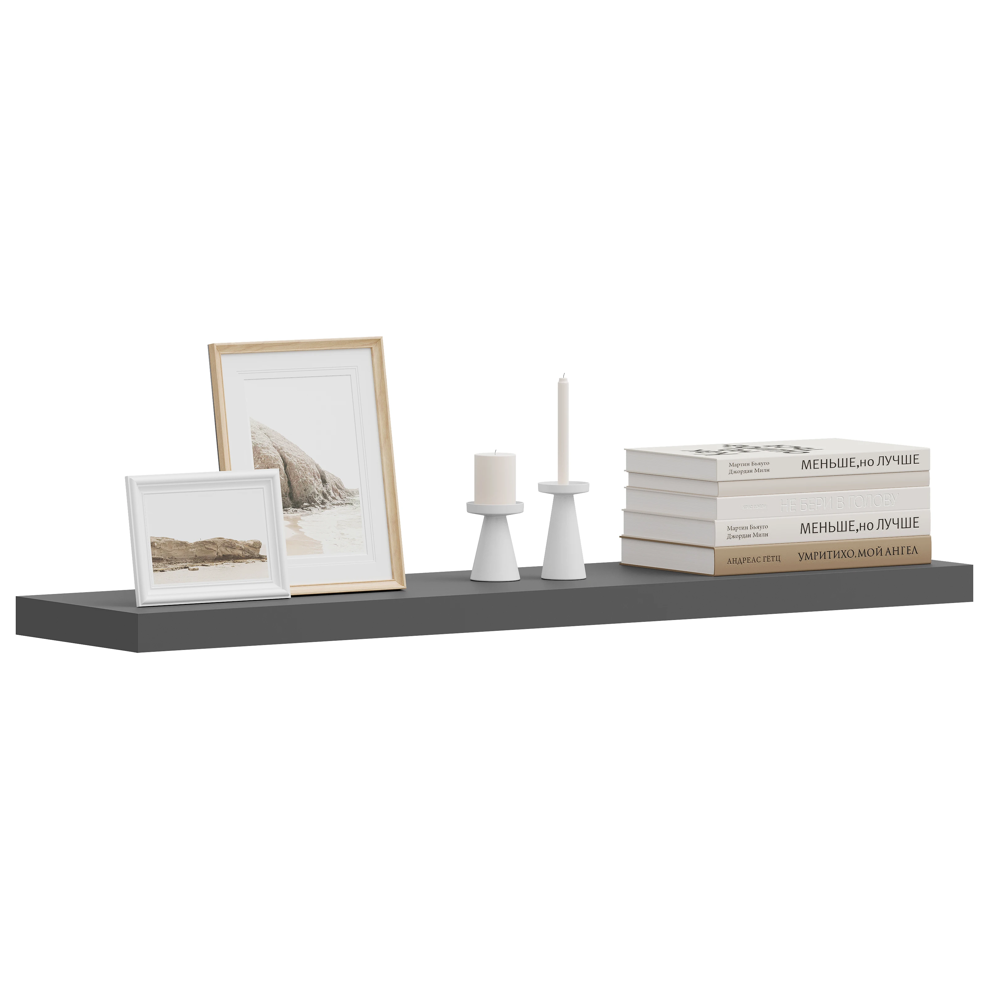 WOLTU Wandmontiertes Lagerregal, CD-Regal, ohne Bohren, Bücherregal, schwimmende Präsentationsregale aus Holz für Küche, Wohnzimmer, Wanddekoration – Detail 8