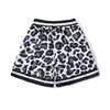 New Leopard Shorts Men's Basketball Shorts Quick Drying Sports Short Pants Summer Mesh Breathable Sweatpants High Street Shorts 2