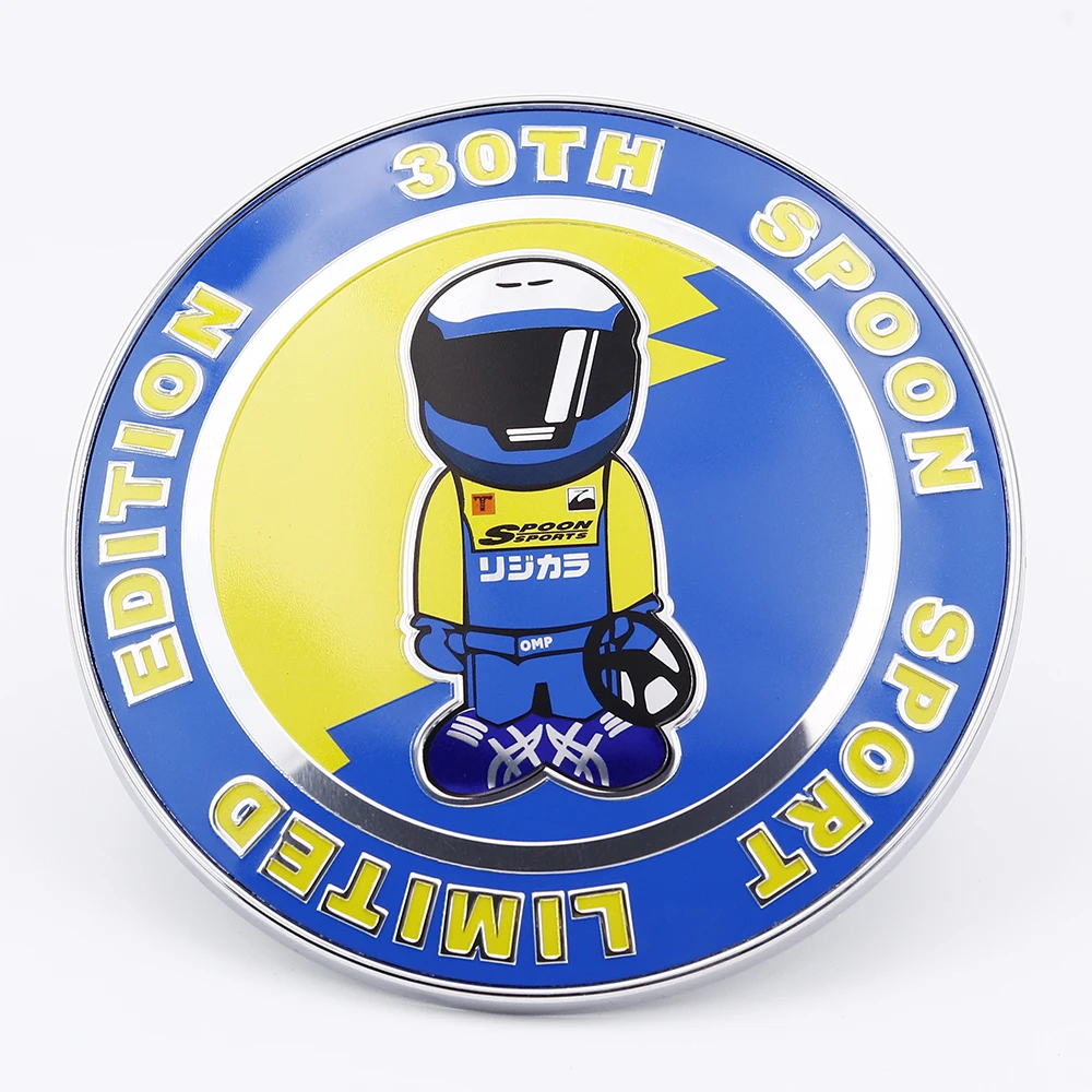 CarAccessoriesjdmspoon30thJAFStyleFrontGrillBadgeUniversalJapanAutomobileFederation