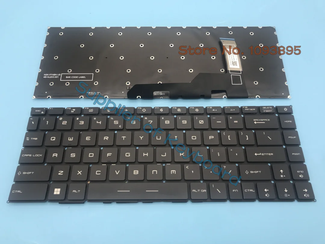 Teclado Inglês para o Portátil Msi Retina 15 A11 A11scs A11scx A11sb A11sc A11uc A11u A12sc A12ud A12ud Novo - Imagem 3