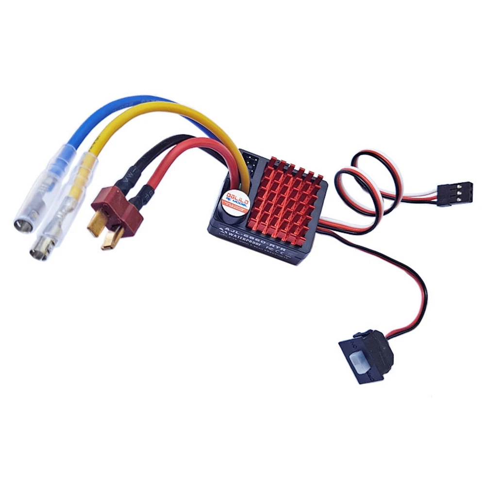 

60A Waterproof Brushed ESC Speed Controller Forward Reverse Brake for 1/10 RC Crawler Axial SCX10 TRX4 D90